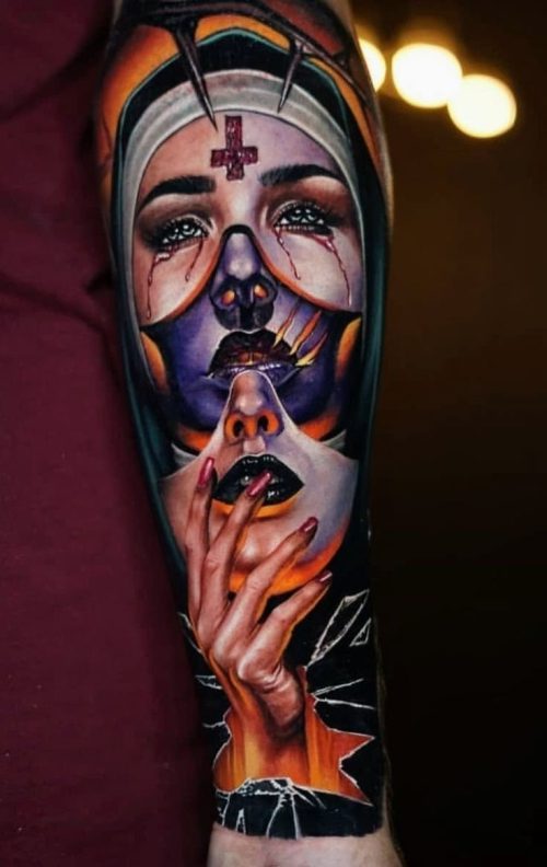 Realismus tattoo in Farbe Realismus tattoo in Farbe